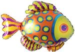 My Party Suppliers Goldfish Marine Animal Sea Mylar Nautical Summer Seafood Lobster Themed Foil Balloons