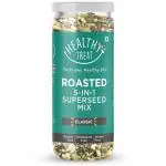 Healthy Treat Roasted 5 in 1 Super Seed Mix 150gm | Roasted Seeds Mix for eating | High Protein Snacks | Mixed Seeds for Diet Food | Nutritious Roasted Super Seed Mix | A Delicious and Healthy Snack