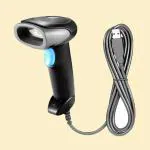 Teleport Laser Barcode Scanner, TP-2000 Handheld 1 D USB Wired 2M Straight Cable, 32-Bit Barcode Reader