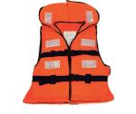 ETS Handpro Marine Life Jacket Adult Safety Water Sports Life Jacket Along with Whistle & Collar Rescue Buoyancy Floating Vest (Highly Adjustable & Leak-proof) [Color : Orange, Size : One Size]