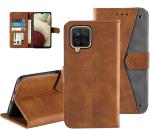 Autofocus Faux Leather Back Case Flip Cover for Samsung Galaxy A12, Samsung A12 with ID Card Slot | Foldable Stand | 2 Card Slot | 1 Cash Slot | Magnetic Closure - Executive Brown, 21571