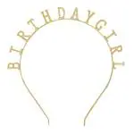 Hippity Hop Golden Birthday Girl Headband