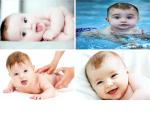 Craft Qila Self Adhesive Exclusive Cute Baby Posters Combo | Smiling Baby Poster | Poster for Pregnant Women | HD Baby Wall Poster for Room Decor CQ20(Size : 45 cm x 30 cm) Pack of 4