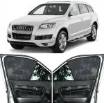 Able Zed Black Half Car Sun Shade Curtains for Audi -Q7 Old Type-I Set of 6 Pcs (2006 to 2015 Model)