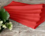 Lushomes Cloth Napkin Set of 12 with Mitted Corners, Cotton Table Dinner Linen, Eco-Friendly Cotton Fabric, Machine Washable for Dinner, Restaurant & Banquet, 18x18 Inches (45x45 Cms), Red