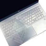 Saco Keyboard Silicone Skin Cover for HP Pavilion Laptop 15 15.6 inches Laptop - Transparent