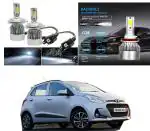Feelitson White Car C6 H4 Compact Design 36W/3800Lm Led Headlight For Hyundai I10 New (Pack Of 2)