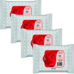 Ginni Cleansing Makeup Remover Wipes (30 wipes/pack) (Rose) (Pack of 4)