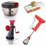 ODD M EVEN Quick Handy Chopper, Whisk, Juicer and Slicer Kitchen Tool Set