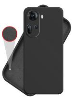 HUPSHY Back Cover for OPPO Reno 11 5G (Black, Flexible, Silicon, Pack of: 1)