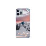 GADGETSWRAP Printed Vinyl Skin Sticker for Apple iPhone 12 Pro - time lapse photography of curved road with vehicles passing