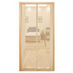 LifeKrafts Beige Polyester Mosquito Net Curtain for Doors with Magnets 210 cm x 110 cm