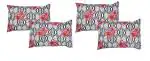 Gharsaaz Multicolor Printed Polycotton Pillow Covers Set of 4
