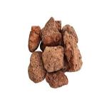 BARBECUE PIT - Natural Volcanic Lava Rocks for Gas Grill Barbeque and Tandoor Red (1 Kg, 3-5 Inches)
