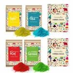 Puremazing by Imvelo Holi Colours | 80 Grams, Pack of 4 | Natural Holi Colour | Herbal Gulal with Natural Food Ingredients and Flower Petals | Scented Holi Colors | Skin Friendly, Organic