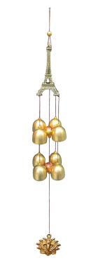 Buyab Factory Silver, Blue Aluminium Positive Energy Windchime M-Bf-437 - 20 Inch