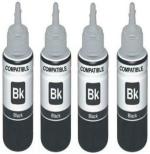 GPN PRINT Refill for Use In Canon MG3670 MG2970 iP7270 MG2577 MG3070 MG2570 Black Ink Bottle (Pack of 4)
