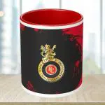 NH10 DESIGNS RCB Logo Printed Coffee Mug for Boys Kids Girls Birthday Gift for Friends Mugs for IPL Cricket Lover Royal Challengers Bangalore Mugs for Gift (Ceramic Mug-350ml) - CR3TM1 16