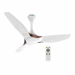 Crompton Silent Pro Enso 1225 mm (48 inch) ActivBLDC Remote Control, Anti-dust Ceiling Fan (Mist White)