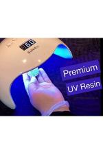 Oytra Transparent Soft UV Resin Glossy Finish for Artists and Professionals Polymer Clay Gloss DIY Jewelry Craft Decoration Liquid Glue Casting Coating 240g