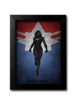 Blue Nexus Captain Marvel Poster Wall Poster with Wall Frame Room Art Painting Collection A4 size 10x13