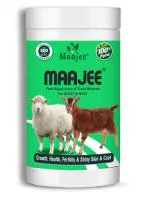 MAAJEE Feed Supplement, Food for Goats and Sheeps with Nutrition, Mineral Mixtures 908gm