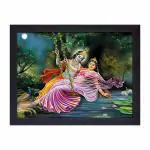 Masstone Radhe Krishna Painting | Radha Krishna Painting for Living Room (35X28 CM) | Radha Krishna Painting for Wall Decoration | Wall Painting for Bedroom | Wall Decor Painting