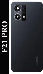 FRIENDZZWORLD Black Plastic Back Panel For Oppo F21 Pro