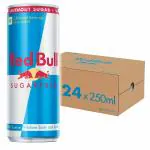 Red Bull Energy Drink, Sugarfree, 250 ML, (24 Pack)