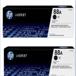 HP 88A 2-pack Black Original LaserJet Toner Cartridges