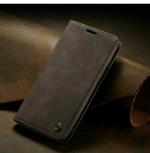 ClickCase Sheepskin Series Vivo Z1 Pro Coffee Brown Faux Leather Mobile Wallet Flip Cover