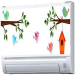 Asmi Collections 90 cm Split AC Stickers Self Adhesive Sticker (Pack of 1) | Wall Sticker | waterproof wall sticker