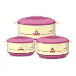 MILTON Buffet Junior Plastic Casserole Gift Set, 3-Pieces, Pink
