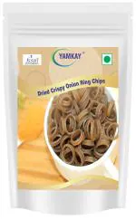 Yamkay Homemade Fryum Snacks Dried Crispy Onion Rings Chips, 250g