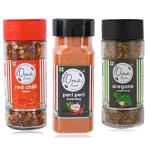 Orea Farm Combo - Oregano Seasoning (50gm), Chilli flakes (41gm) & Peri Peri (90gm ) Pack of 3