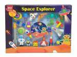 Crackles Space Astronaut Fancy Puzzle Erasers for Kids Stationery (21 Pieces, Assorted Designs)