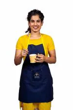 Inus Kitchen Apron For Waterproof Apron for Kitchen Flame Retardant For Home (Navy Blue)