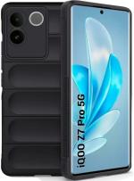 XOVO Back Cover for iQOO Z7 Pro 5G (Black, Dual Protection, Silicon, Pack of 1)