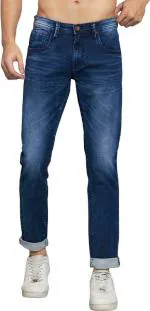 SHYAM IMPEX Men Blue Denim Mid Rise Regular Jeans, size 32