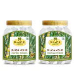 Dhampur Green Dhaga Mishri, 1.5Kg 750g x 2 | Crystal Sweet Candy
