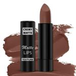 RAMP WALK Stylish Soft Matte Long Stay Lipsticks with Jojoba Oil & Vitamin E | Smudge Proof and Waterproof Lipstick | 3.5 gm | Nude Brown