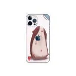 GADGETSWRAP Printed Vinyl Skin Sticker for Apple iPhone 12 - funny hamster 2