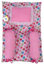 Toddylon New Born Baby Bedding Set Cradle Mattress with Super Soft Pillow and Bolsters