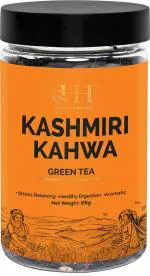 HEALTHY & HYGIENE Kashmiri kahwa Natural (Assam Green Tea, Almonds, Cardamom, Cinnamon, Clove, Rose Petals, Saffron) Green Tea for Men, Women (65 Gram) Green Tea Plastic Bottle (65 g)