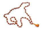Feel Touch Mart Sphatik Rudraksha Mala AA++ Brightning 108 Beads Rosary with Silk Dori for Men & Women