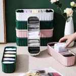 Everusely Sock Underwear Organizer Dividers Multiuse Save Space Lingeries Storage Bins