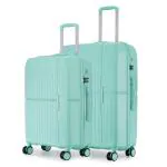 Nasher Miles Springfield Hard-Sided Polypropylene Set of 2 Cool Mint Trolley Bags (65 & 75 cm)