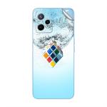 GADGETSWRAP Printed Vinyl Skin Sticker for Realme Narzo 50A Prime - Rubiks Cube Splash