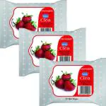 GINNI Cleansing and Makeup Remover Wet Wipes (Strawberry) (30 wipes/pack) (Pack of 3)