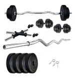 Protoner home gym 8 kgs, 2 kg x 4 plates, 1 x 3 feet bar,2 x Dumbbell rods